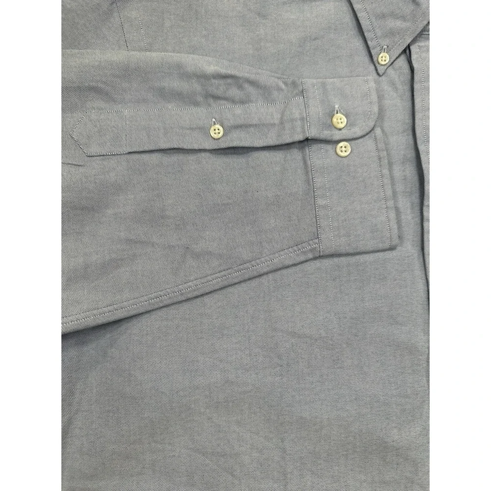 Polo Ralph Lauren Mens Custom Fit 17-34/35 Button Down Shirt Blue XXL Long Sleev